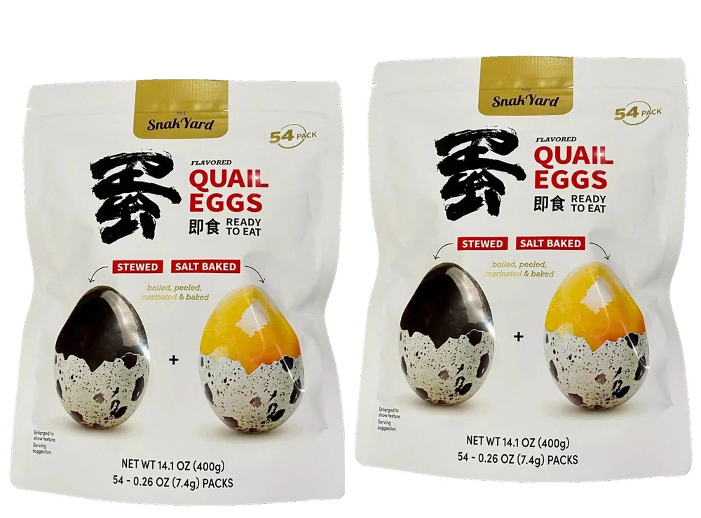 2 X The Snack Yard Flavored Quail Eggs, .26 oz, 54-count, Total 108-count