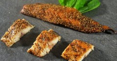 Hot Smoked MACKEREL FILLETS with black PEPPER -Wild Caught 11oz for $11