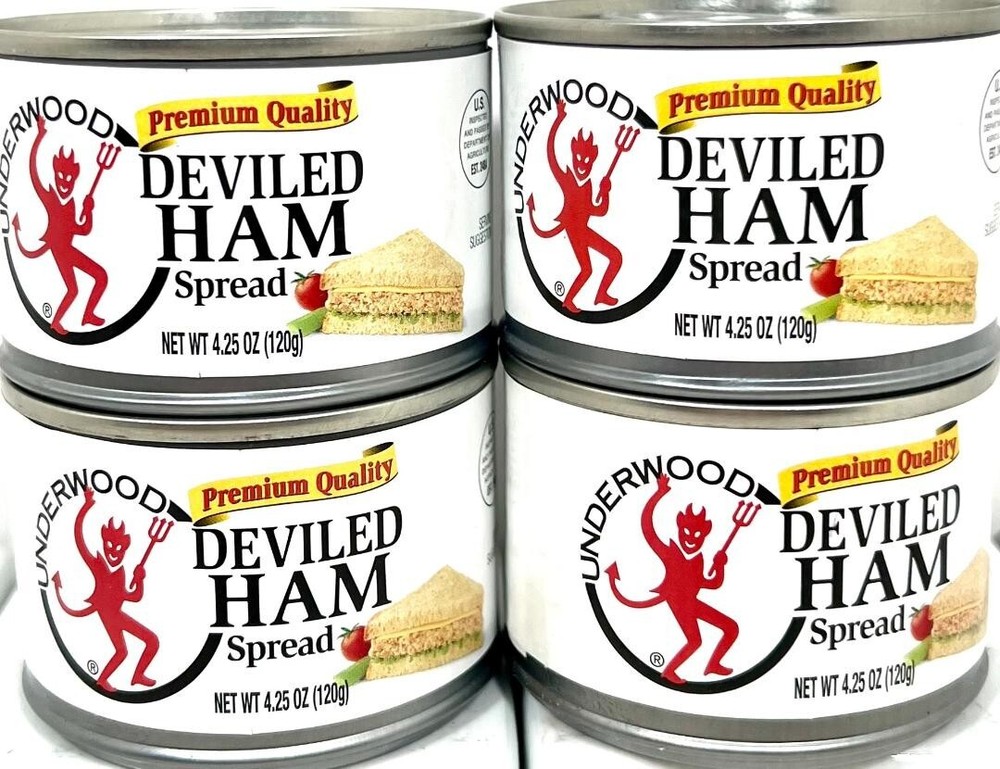 Underwood Deviled Ham Spread 4.25 oz ( Pack of 4 )~Exp 1/31/2027