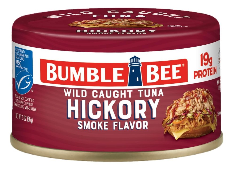 Bumble Bee Snackers Hickory Smoke Tuna, 3 oz Easy Open Can 19g Protein per …