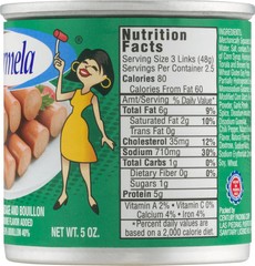Carmela Chicken Sausage, Ready to Eat, 5 oz Cans, Pack of 6