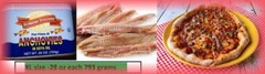 6X ANCHOVIES FLAT Fillets IN OIL 793g (28 oz) use in pizza sandwhiches salad