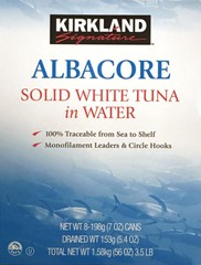 (8) 7 oz Cans of Kirkland Signature Solid White Albacore Tuna