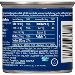 Barbecue Flavored Vienna Sausage, Canned Meat, 4.6 OZ – Pack of 24, Great Snack!
