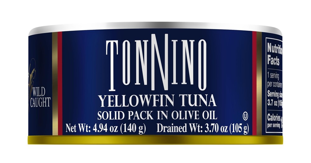 Tonnino Tuna Fish Yellowfin PoleLine – Solid Pack in Olive Oil – Pack of 12 –…