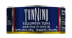 Tonnino Tuna Fish Yellowfin PoleLine – Solid Pack in Olive Oil – Pack of 12 –…