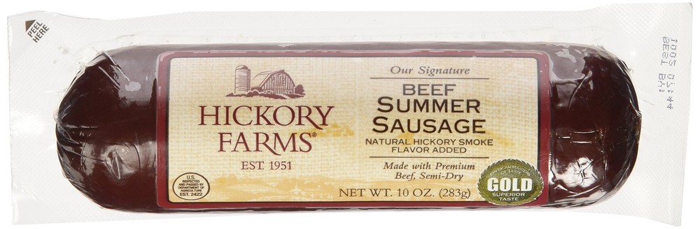 Premium Beef Summer Sausage 10 Ounce Pack Of 1 Snack Meat Treat