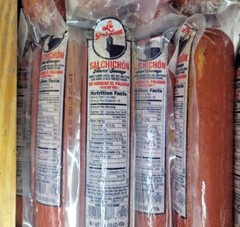 1 Pack SALCHICHON LA PRIMERA 1LB Each One Gluten Free Farmer Sausage
