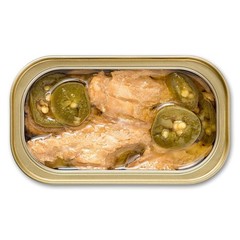 King Oscar Mackerel in Olive Oil Jalapeno 4.05 oz Cans 12-Pack Skinless
