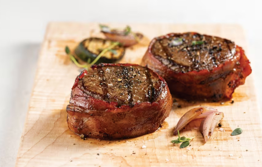 (20) 5 Ounce Bacon Wrapped Butcher’s Cut Top Sirloins