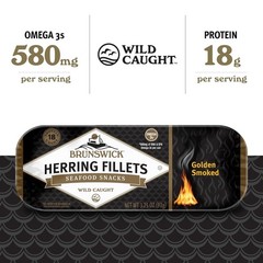 Brunswick Golden Smoked Herring Fillets, 3.25 oz Can 39 Ounce (Pack of 1)