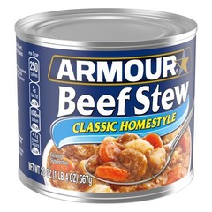 Classic Homestyle Beef Stew Canned 4 Pack High Protein 13g Per Serving 20 oz