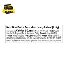 Chunk Light Tuna in Water (5 Oz – 4 Pack) Wild Caught Canned Tuna, 20G Protein p