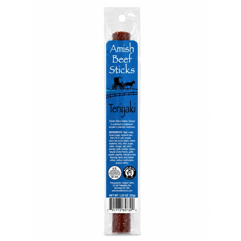 5x Amish Teriyaki Beef Sticks Spice Seasoning Asian Flavor Cooking Kitchen 1oz