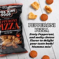 Pepperoni Pizza Pork Rinds Chicharrones 4 Pack Keto Snacks
