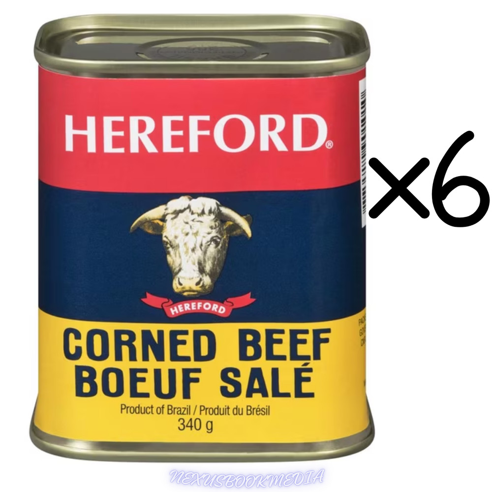 Hereford Canned Corned Beef 340g 6 Pack Imported from Canada