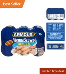 Star Vienna Sausage, 6 Cans of 4.6 oz – Easy Gluten Free Protein Snack