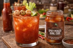 Spicy Pickled Quail Eggs in Jar – Gourmet Fresh Handcrafted – 2 x 16oz Jars