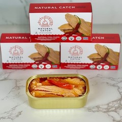Natural Catch Tuna Spicy Yellowfin Filets, Hand Cut, Pole Line Caught, 130 C…