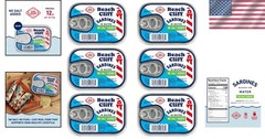 High Protein Wild Caught Sardines in Water – Keto Friendly & Gluten Free, 6 Pack