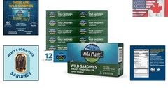 Sustainably Caught Wild Sardines in EVOO – High Protein, Gluten-Free, 12 Pack