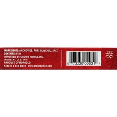 Crown Prince Flat Anchovies in Olive Oil, 2 Ounce
