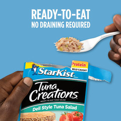 Tuna Creations Ready to Eat Meals Tuna Salad, 3 Oz Pouch (24 Pack) Deli Style Tu