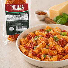Nduja Spicy Spreadable Salami, Spicy Salami Spread Charcuterie Meat Spread 5 Oun