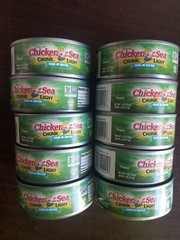 10 CHICKEN OF THE SEA BEST TUNA CHUNK LIGHT TUNA IN WATER NET WT 5 OZ EA 02/2026