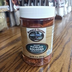 Troyer Old-Fashioned Pickled Smoked Bologna USA Made Ready to Eat 2 Jars