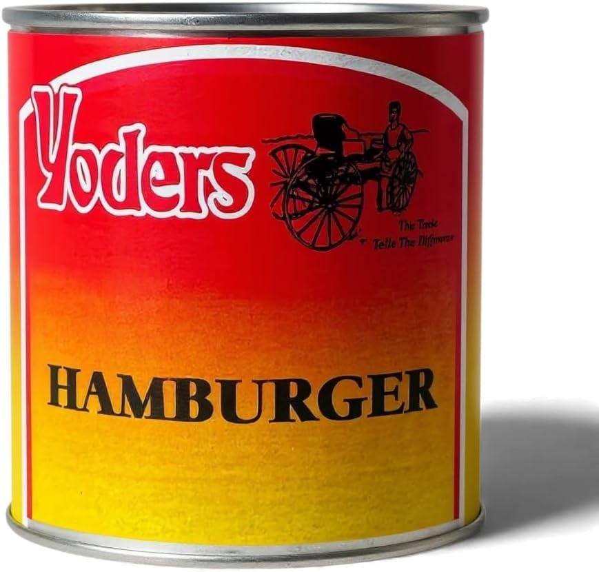 Yoder’s Canned Ground Beef – Shelf Stable Hamburger – Canned Meat with 10 Yea…