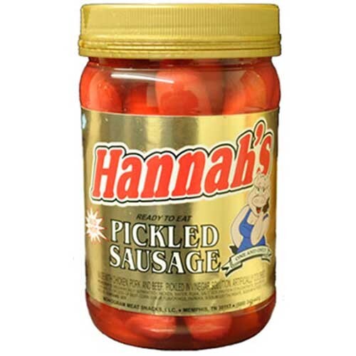 Hannah’s Pickled Sausage 16oz Jar