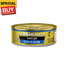 Selects Solid Light Tuna in Water Can, Tuna in Water , 4.5 Ounce (Pack of 12)