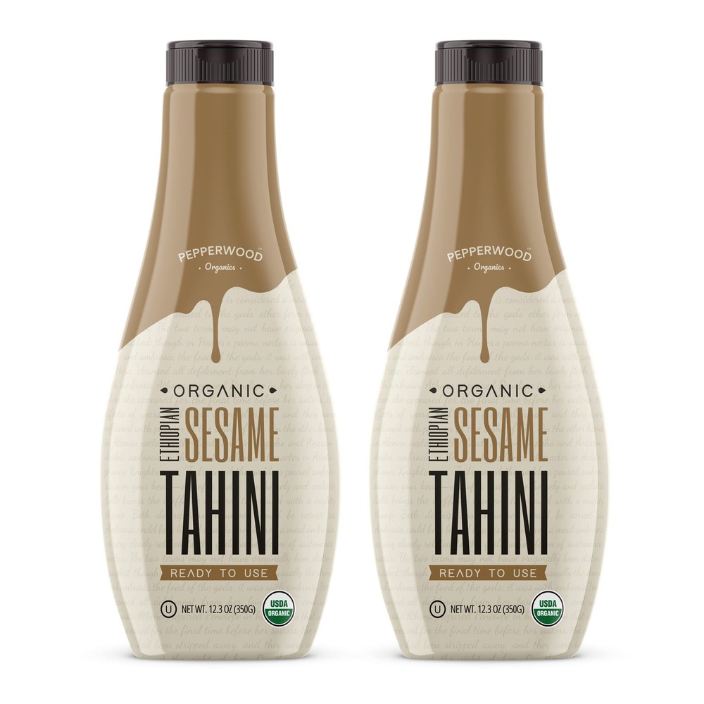 Organic Ethiopian Sesame Tahini – Creamy, Squeezable Tahini Paste 12.3 Oz