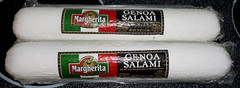 Margherita Premium Genoa Salami W/Wine Chubs, (2) Pack, Large 1 .5 Lb Chubs
