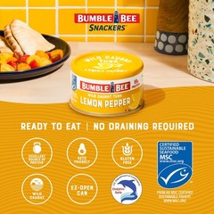 Bumble Bee Snackers Lemon Pepper 19g Protein per Serving No Draining, Ready…