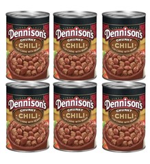 Dennison’s CHUNKY Chili Con Carne with Beans Dennisons 15oz Can (Pack of 6)