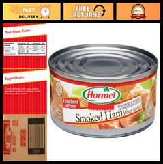Smoked Canned Ham, 5oz – Pack of 12, Perfect for Meals & Snacks, Shelf-Stable