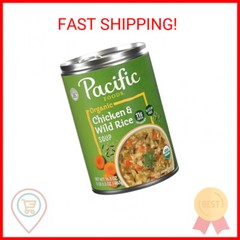 Pacific Foods Organic Wild Rice Chicken Soup, 16.3 Oz Can
