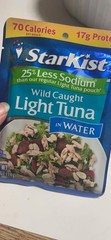 12 Pouches of Dolphin Safe Chunk Light Tuna in Water – 70 Calories, Ready to Eat