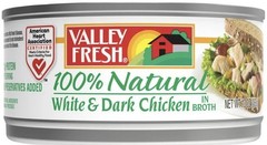 Valley Fresh White & Dark Chicken in Broth (Gluten Free / 12 Cans of 10 oz.)