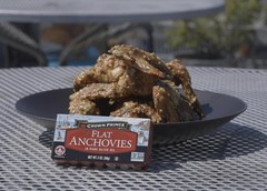 12-Pack Flat Anchovies in Olive Oil – 2 Ounce Cans, Gmo Free, Wild Caught
