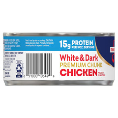 Swanson White and Dark Premium Chunk Canned Chicken Breast in Water, 9.75 OZ Can