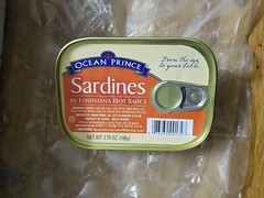 Ocean Prince Sardines in Louisiana Hot Sauce, 3.75 Ounce Cans (Pack of 12)