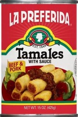 Tamales Beef & Pork 15-Ounce Pack – 3