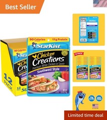 Flavor Fresh Pouches – 12 Pack Southwest Chicken, 11g Protein & 90 Calories Each
