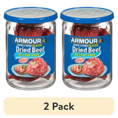 Armour Star Chipped Dried Ground Beef 95% Fat-Free Gluten Free [2 Pack] FASTSHIP