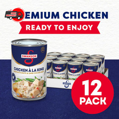 Swanson Canned Chicken a la King 10.5 oz – 12 Cans Bulk Pack for Meal Prep