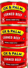 OX & Palm Corned Beef with Juices Original Chunky Style 15 oz ( Pack of 3 )