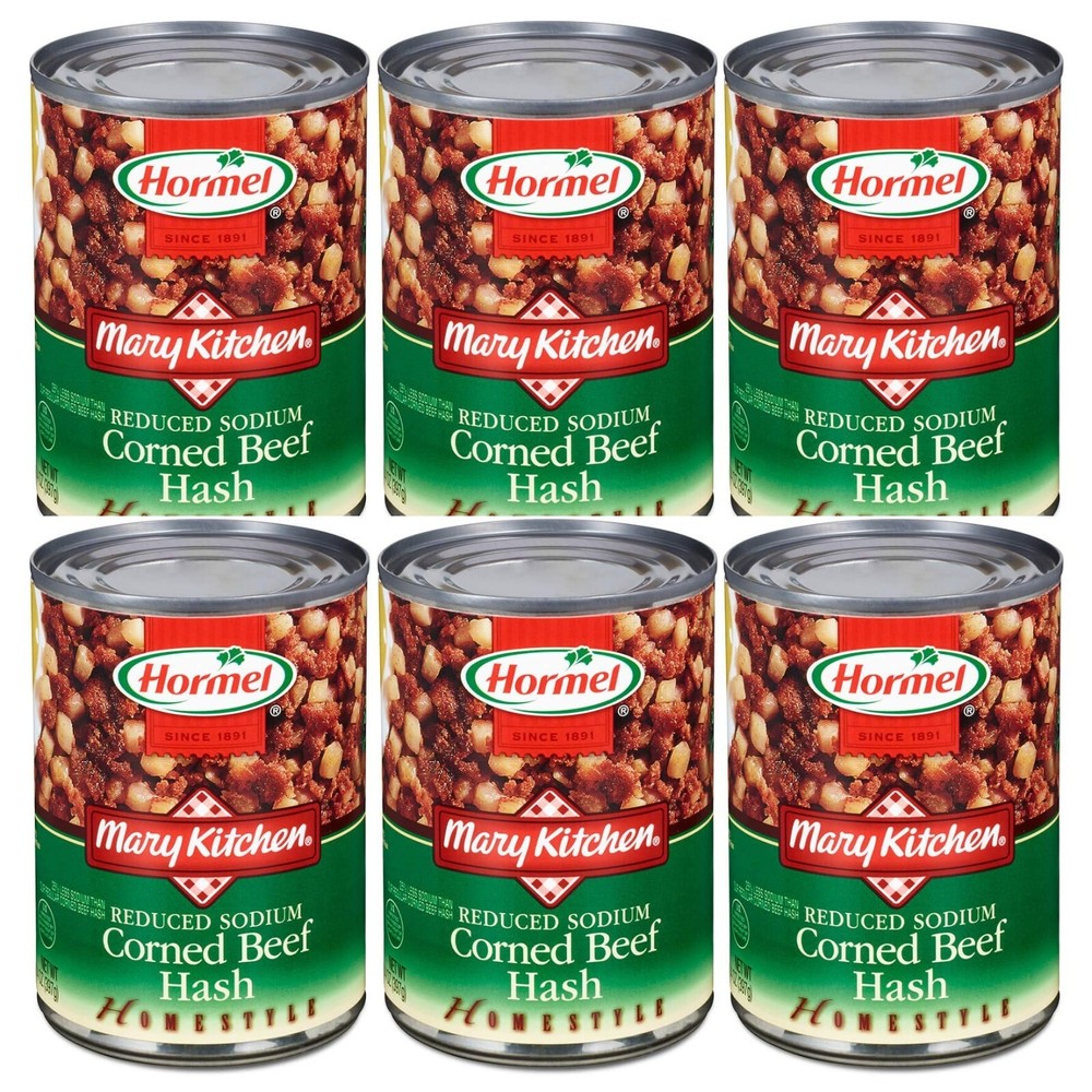 Hormel Mary Kitchen Hash CORNED BEEF REDUCED SODIUM, 14 Oz (Pack of 6)